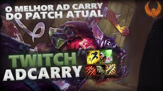 O MELHOR AD CARRY DO PATCH ATUAL  TWITCH ADC GAMEPLAY PTBR [upl. by Arjun95]