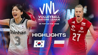 🇰🇷 KOR vs 🇵🇱 POL  Highlights  Week 2  Womens VNL 2024 [upl. by Bremble959]