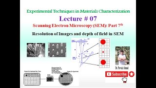 Resolution of Images and depth of field in Scanning Electron Microscopy SEM [upl. by Nahtannhoj904]