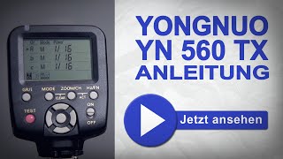 Yongnuo 560 TX deutsche Anleitung [upl. by Furmark662]