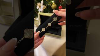 Unboxing my very first made to order Van Cleef and Arpels bracelet ✨ vancleefarpels luxuryjewelry [upl. by Yduj]