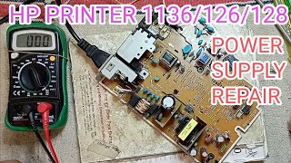 hp printer 11361281261005 printer power supply repair hp canon [upl. by Albertine]