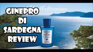 Fragrance Review  Acqua di Parma  Ginepro di Sardegna [upl. by Tiff]