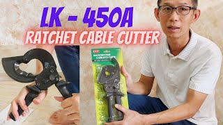 How to use big Ratchet Cable Cutter  LK450A  Cut up to 400mm2 copper wire only [upl. by Ignatzia]