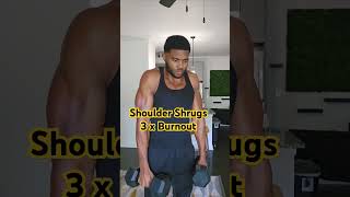 STRONGER TRAPS  Try these shoulder shrugs fitness motivation viralvideo gymexercises [upl. by Uticas137]