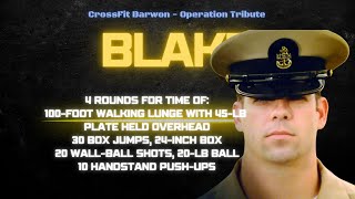 CrossFit Barwon  Blake Hero WOD  Operation Tribute Day 42 [upl. by Eelrac]