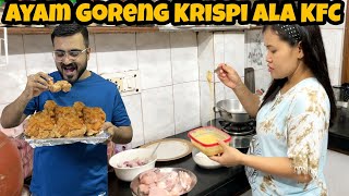 AYAM GORENG KRISPI ALA KFC  KFC STYLE FRIED CHICKEN RECIPE [upl. by Neelehtak]