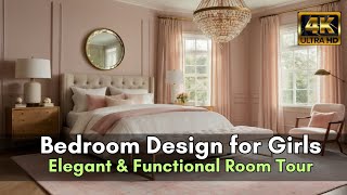 Minimalist Luxury Bedroom Design for Girls  Elegant amp Functional Room Tour [upl. by Trebloc]