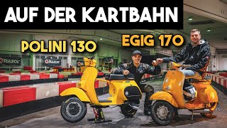 Auf der Kartbahn  EGIG 170 vs Polini 130  Blechgefährten [upl. by Blisse595]