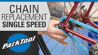 How to Replace a Chain on a Single Speed Bike  Sizing Installation amp Tensioning [upl. by Powe]