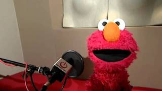 Elmo from Sesame Street video interview with Tom Stroud on Isle of Wight radio [upl. by Septima]