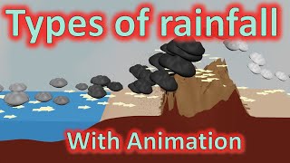 Different types of rainfall  Convectional rainfall Orographic and cyclonic rainfall  UPSC [upl. by Moguel]