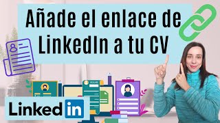 Cómo poner LinkedIn en el CV 🔗 Aprende a poner el enlace LinkedIn en tu currículum  Andrea Cerdán [upl. by Ameehsat]