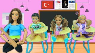 Barbie ve Ailesi Bölüm 187  Yeni Öğretmen  Çizgi film tadında evcilik oyunları [upl. by Hallett]