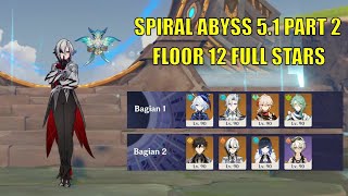 Genshin impact  Spiral Abyss 51 Part 2 Gameplay [upl. by Niroc]