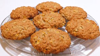 GALLETAS DE AVENA CON MANZANA DORADITAS CROCANTES Y DELICIOSA [upl. by Yngad]