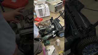 Troubleshooting and fixing an old lawnmower HandsomeOrHandy EcoFriendly RepairNotReplace [upl. by Nabatse]