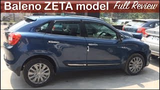 Maruti Baleno Zeta Model InteriorExterior Walkaround and Review [upl. by Corvin886]