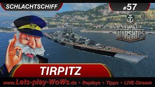 World of Warships Replay 57  Tirpitz  2 Kills  143K  deutsch  german [upl. by Trebleht]