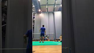 Jumping Badminton Smash 🏸🔥 trickshots Shorts yonex badmintonlovers [upl. by Heddie]