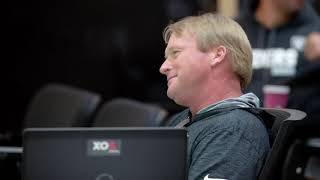 Hard Knocks Jon Gruden shows Raiders film of his favorite RBs [upl. by Pearse132]