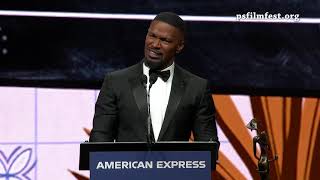 Jamie Foxxs emotional acceptance speech  PSIFF 2020 [upl. by Walczak]