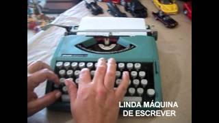 MAQUINA DE ESCREVER OLIVETTI LETTERA 82 [upl. by Fellner]