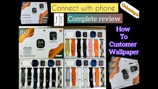 i60 Smartwatch Suit Big Pack ultra 2 watch TWS 3 generation headphones gift [upl. by Farrish]