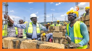 President Ruto inspects construction of Talanta Sports Stadium which is set to host Afcon in 2027 [upl. by Odlo803]