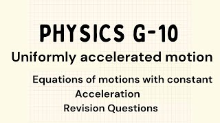 Grade 10 Physics  Uniformly accelerated Motion  Questions on Free fall [upl. by Shea919]