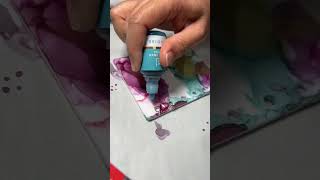 alcohol ink art tutorial part 2 resin alcohol ink diary [upl. by Nanyt]