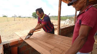 SERRAMOS A PORTA DA CASA AO MEIO  MOSTRANDO O AÇUDE DEPOIS DE MAIS UM DIA DE TRABALHO [upl. by Ilzel]