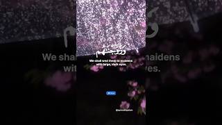 Wedding with Hoor Al Ayn🌝 Quran Hoor Al Ayn Ayat  Surah Ad Dhukan hoor islam quran beautiful [upl. by Eerdna]