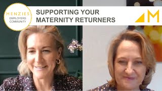 Supporting your Maternity Returners [upl. by Rie]