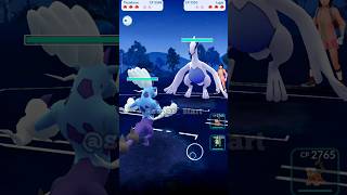 💥Thundurus VS 💥Lugia in pvp battle in pokemon go pokemongo pokemon soparstart shorts [upl. by Rozina]