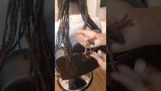 Locs to Wicks Tutorial How I do the ends [upl. by Dnilazor]