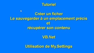 Tutoriel  Créer enregistrer ouvrir et consulter un fichier [upl. by Lucey]