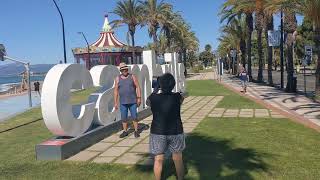 Spain Cambrils A Morning Walk Into Cambrils From Hotel Estival Centurion 24062022 30° C Sunny [upl. by Agretha]