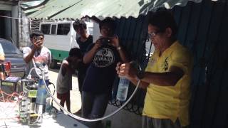 Demo of DAZO HHO Water Fuel Technology 05042014 [upl. by Valenza]