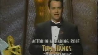 Tom Hanks winning Best Actor for Philadelphia [upl. by Crotty]