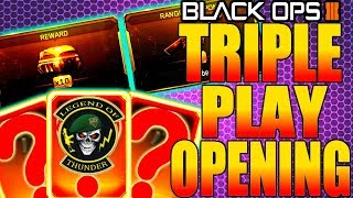 BLACK OPS 3 NEW TRIPLE PLAY CONTRACT SUPPLY DROP OPENING COD BO3 NEW DLC WEAPONS BRIBE COMPLETED [upl. by Fradin681]