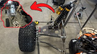 Installing rear shocks on my 600cc crosskart [upl. by Nyrem]