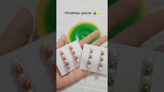 Easy hair accessories making No 45 Xmas special🎄diy shorts christmas craft hairaccessories [upl. by Nolubez]