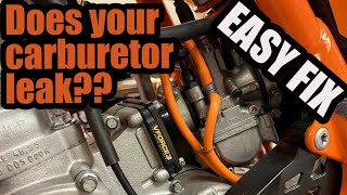 Leaky Carburetor Easy Fix somuchblast of air [upl. by Sucramd]