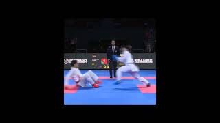 JAPAN VS JORDAN  Karate kumite 84 KG  WKf shorts karate kumite ziyagha martialarts wkf [upl. by Nnayrrehs480]