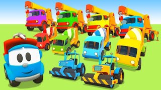 Car cartoons for kids amp street vehicles for kids  Leo the Truck cartoon full episodes in English [upl. by Nilrev]