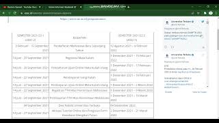 CARA CETAK KALENDER AKADEMIK UNIVERSITAS TERBUKA 2022 [upl. by Charie211]