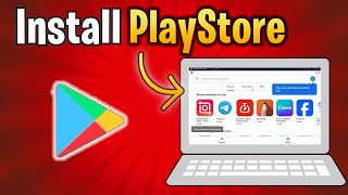 How to install playstore on PC  How to download google play on PC  Download play store on laptop [upl. by Margalo224]