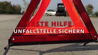 Erste Hilfe So sichert man eine Unfallstelle [upl. by Edora]