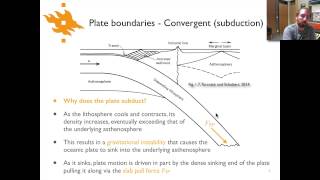 Geodynamics  Lecture 22 Convergent plate boundaries [upl. by Adile]